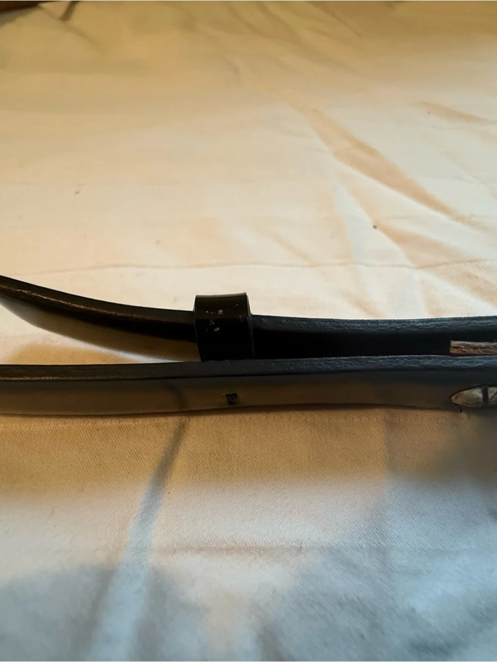 Valentino Garavani Black Leather Belt Strap with Metal Stud